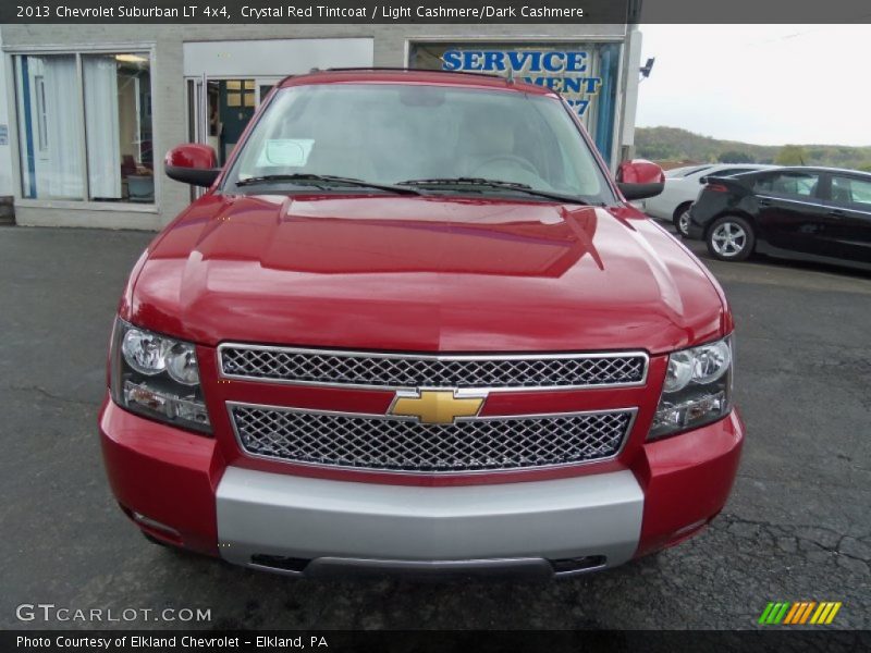 Crystal Red Tintcoat / Light Cashmere/Dark Cashmere 2013 Chevrolet Suburban LT 4x4