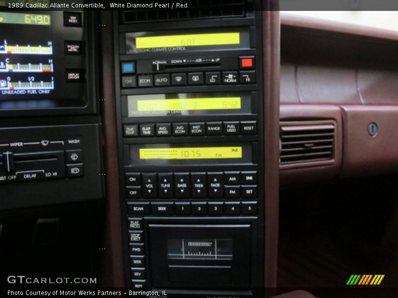 Controls of 1989 Allante Convertible