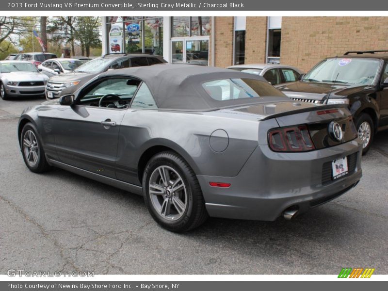 Sterling Gray Metallic / Charcoal Black 2013 Ford Mustang V6 Premium Convertible