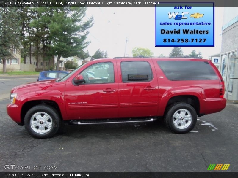 Crystal Red Tintcoat / Light Cashmere/Dark Cashmere 2013 Chevrolet Suburban LT 4x4