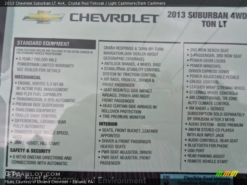 Crystal Red Tintcoat / Light Cashmere/Dark Cashmere 2013 Chevrolet Suburban LT 4x4