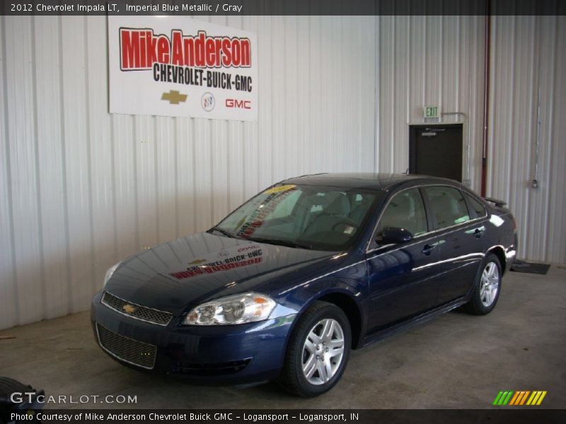 Imperial Blue Metallic / Gray 2012 Chevrolet Impala LT