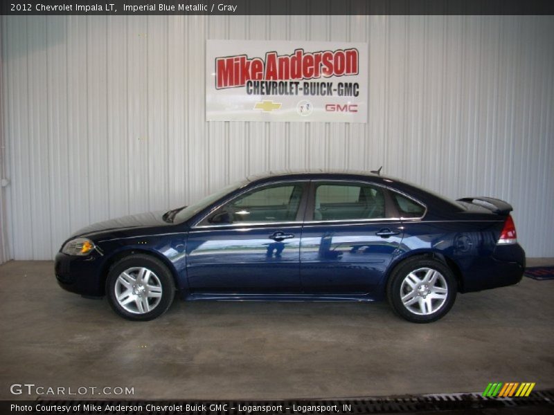 Imperial Blue Metallic / Gray 2012 Chevrolet Impala LT