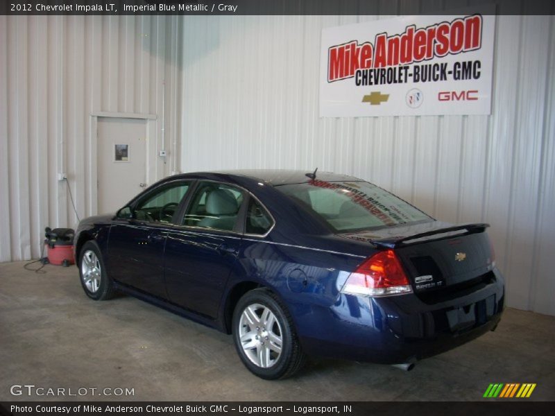 Imperial Blue Metallic / Gray 2012 Chevrolet Impala LT