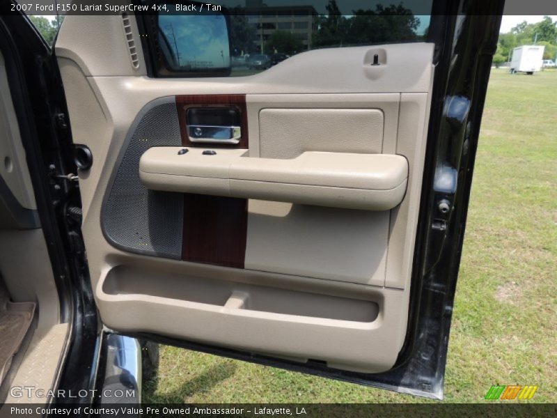 Black / Tan 2007 Ford F150 Lariat SuperCrew 4x4