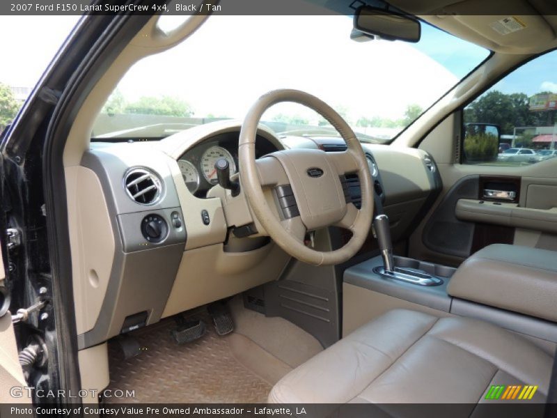 Black / Tan 2007 Ford F150 Lariat SuperCrew 4x4