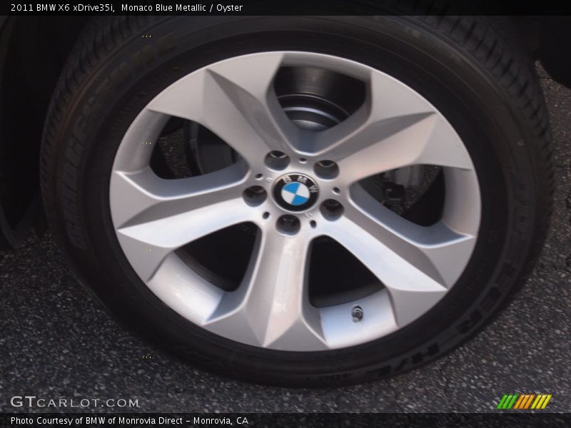 Monaco Blue Metallic / Oyster 2011 BMW X6 xDrive35i