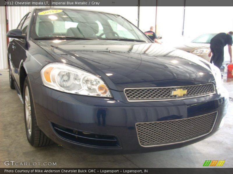 Imperial Blue Metallic / Gray 2012 Chevrolet Impala LT