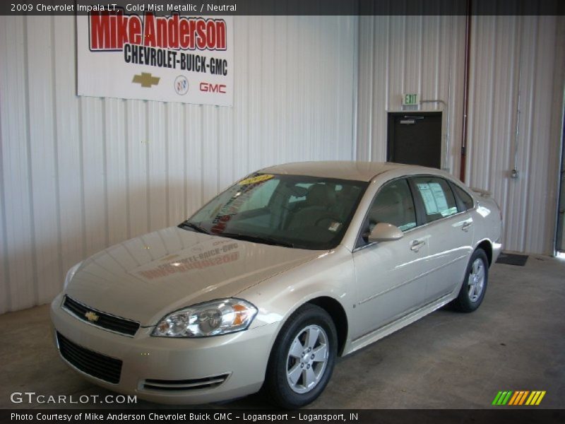 Gold Mist Metallic / Neutral 2009 Chevrolet Impala LT
