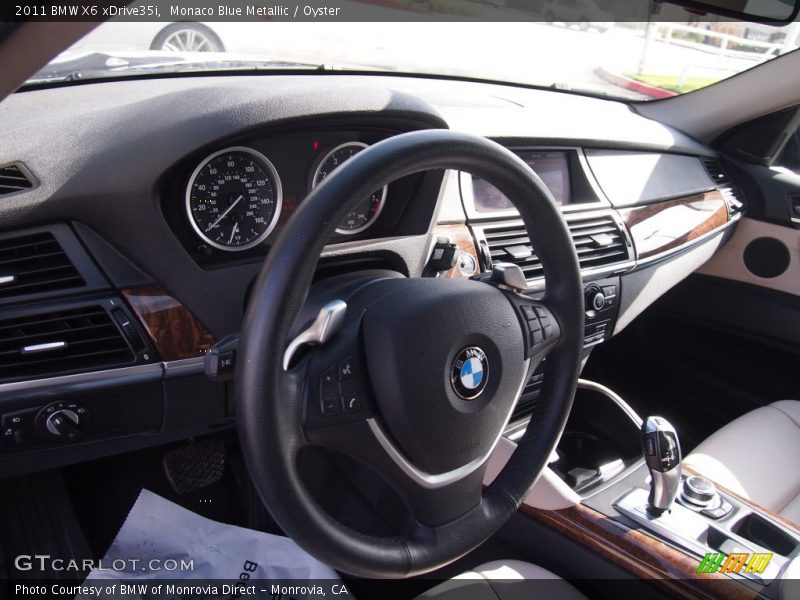 Monaco Blue Metallic / Oyster 2011 BMW X6 xDrive35i