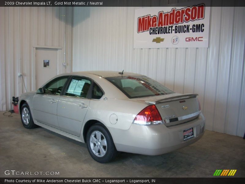 Gold Mist Metallic / Neutral 2009 Chevrolet Impala LT