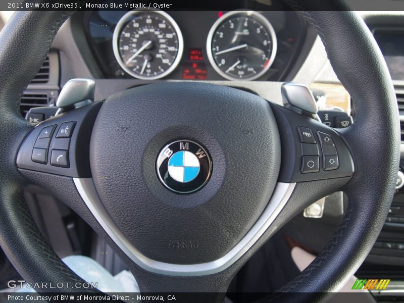 Monaco Blue Metallic / Oyster 2011 BMW X6 xDrive35i