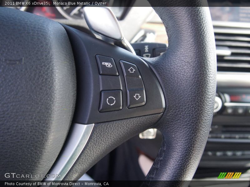 Monaco Blue Metallic / Oyster 2011 BMW X6 xDrive35i