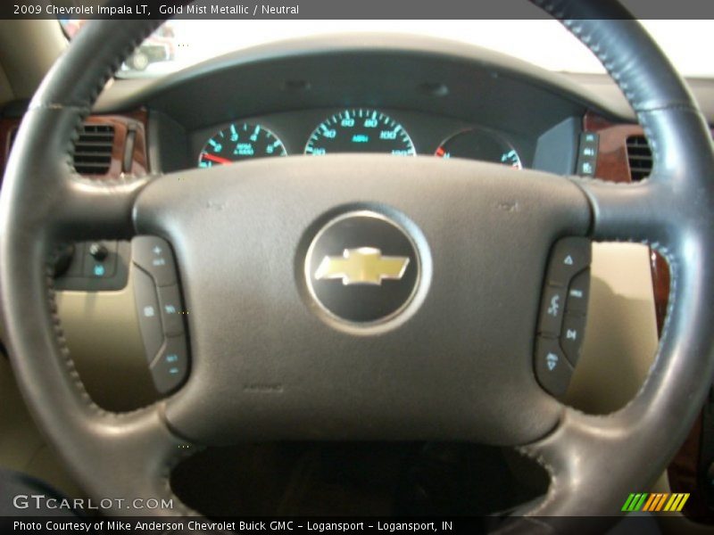Gold Mist Metallic / Neutral 2009 Chevrolet Impala LT