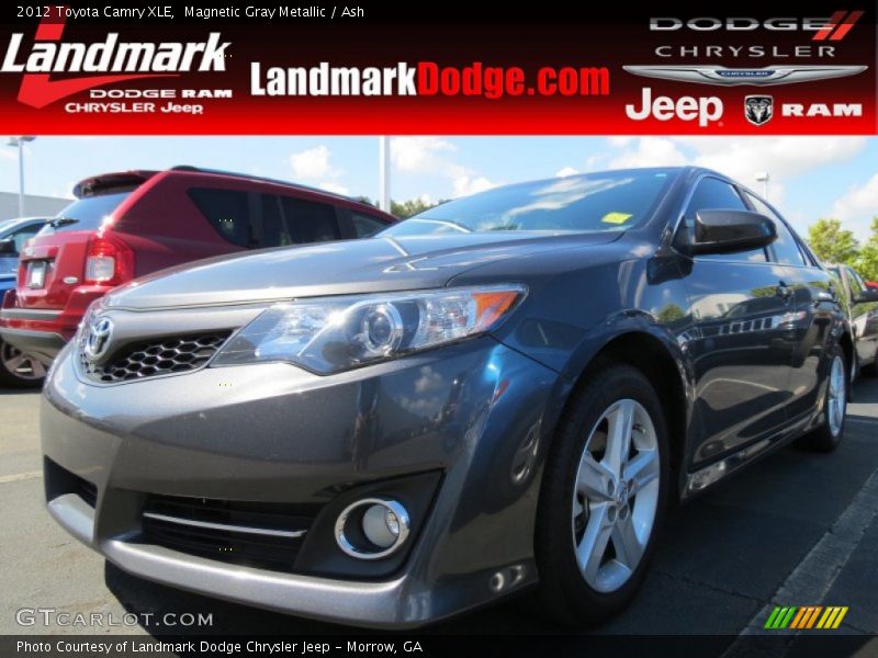 Magnetic Gray Metallic / Ash 2012 Toyota Camry XLE