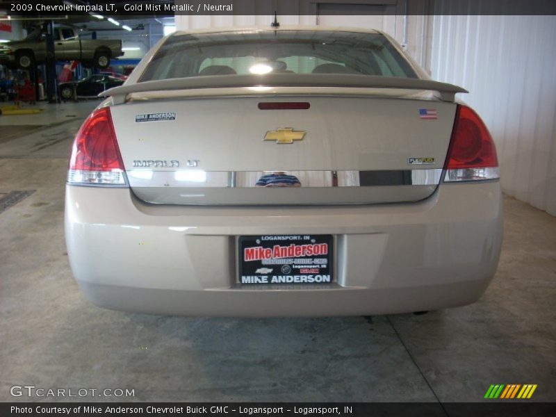 Gold Mist Metallic / Neutral 2009 Chevrolet Impala LT