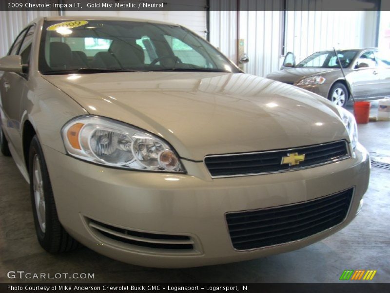 Gold Mist Metallic / Neutral 2009 Chevrolet Impala LT