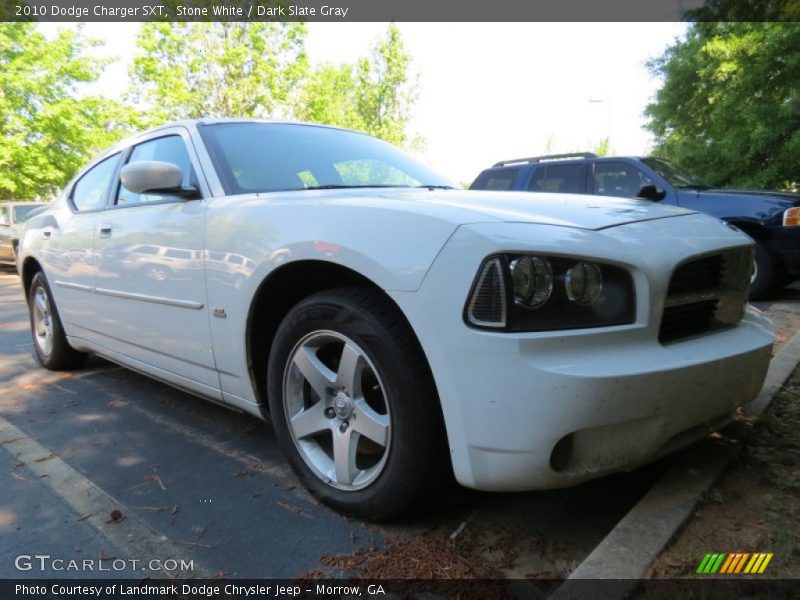 Stone White / Dark Slate Gray 2010 Dodge Charger SXT