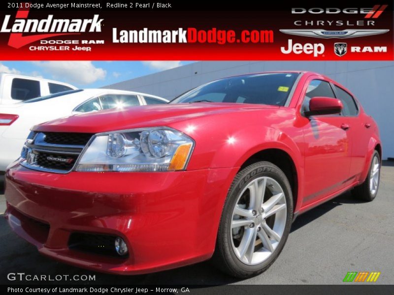 Redline 2 Pearl / Black 2011 Dodge Avenger Mainstreet