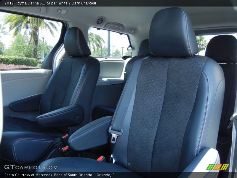 Super White / Dark Charcoal 2012 Toyota Sienna SE