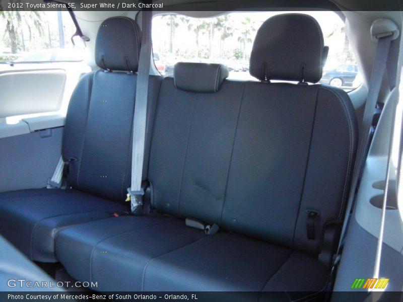 Super White / Dark Charcoal 2012 Toyota Sienna SE