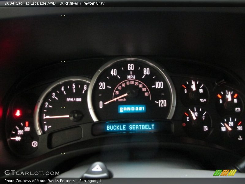 Quicksilver / Pewter Gray 2004 Cadillac Escalade AWD