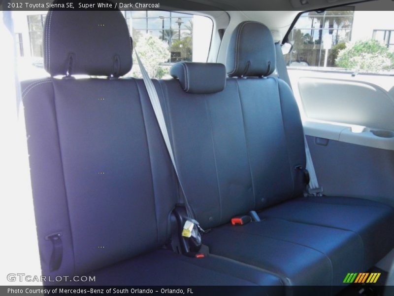 Super White / Dark Charcoal 2012 Toyota Sienna SE