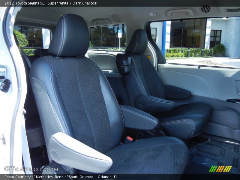 Super White / Dark Charcoal 2012 Toyota Sienna SE