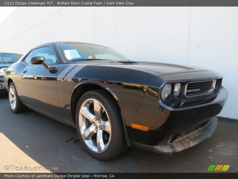 Brilliant Black Crystal Pearl / Dark Slate Gray 2011 Dodge Challenger R/T