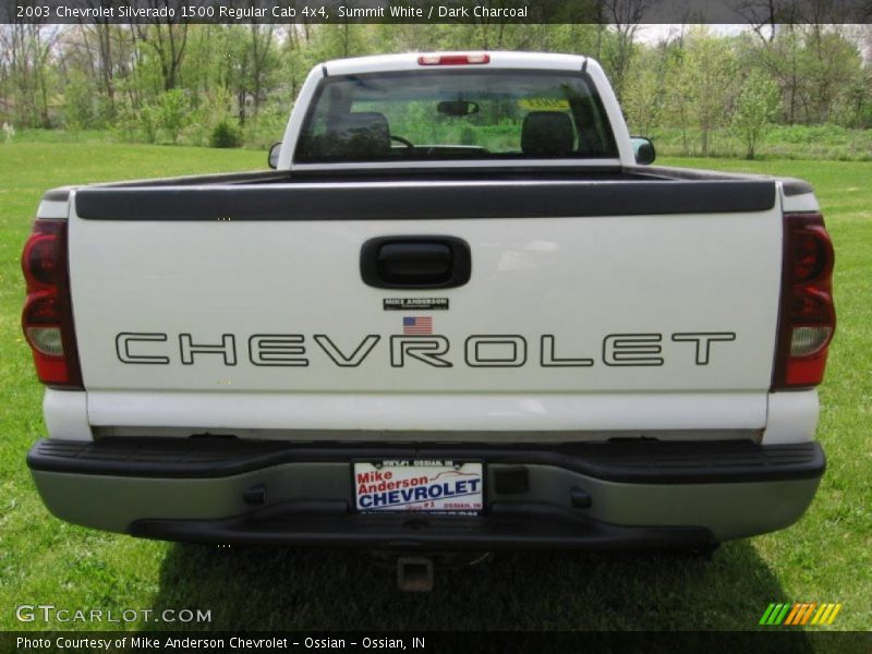 Summit White / Dark Charcoal 2003 Chevrolet Silverado 1500 Regular Cab 4x4