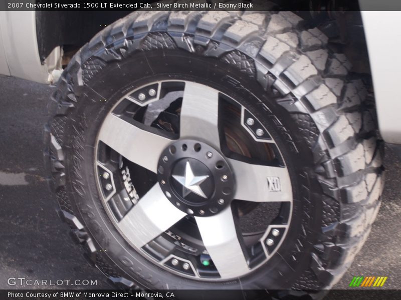 Silver Birch Metallic / Ebony Black 2007 Chevrolet Silverado 1500 LT Extended Cab