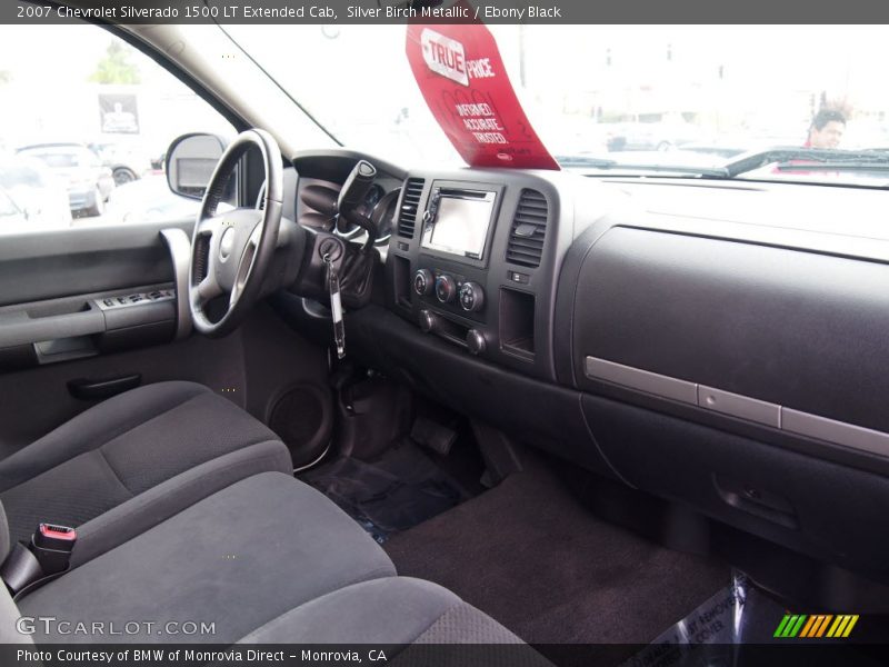 Silver Birch Metallic / Ebony Black 2007 Chevrolet Silverado 1500 LT Extended Cab