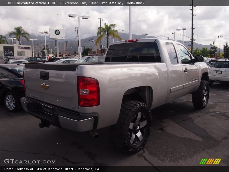 Silver Birch Metallic / Ebony Black 2007 Chevrolet Silverado 1500 LT Extended Cab