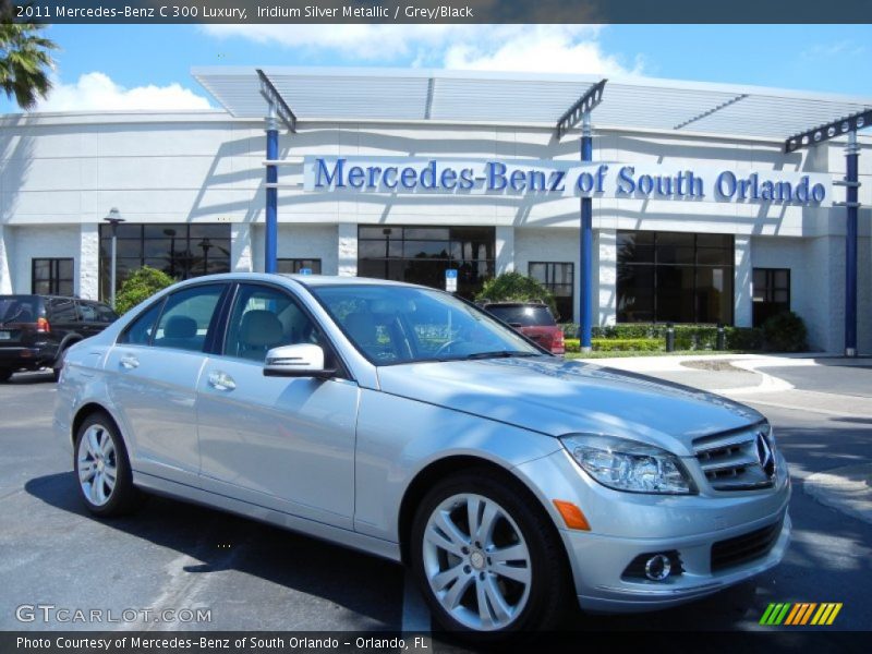 Iridium Silver Metallic / Grey/Black 2011 Mercedes-Benz C 300 Luxury