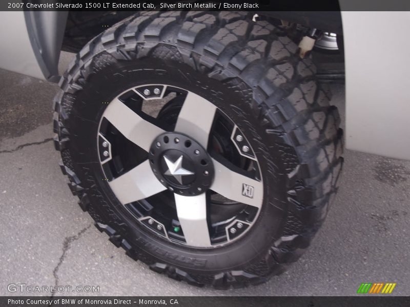 Silver Birch Metallic / Ebony Black 2007 Chevrolet Silverado 1500 LT Extended Cab