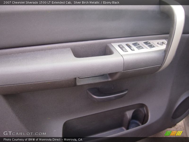 Silver Birch Metallic / Ebony Black 2007 Chevrolet Silverado 1500 LT Extended Cab