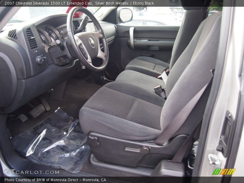 Silver Birch Metallic / Ebony Black 2007 Chevrolet Silverado 1500 LT Extended Cab