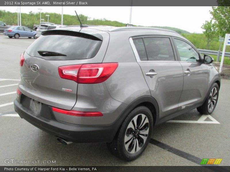 Mineral Silver / Black 2012 Kia Sportage SX AWD