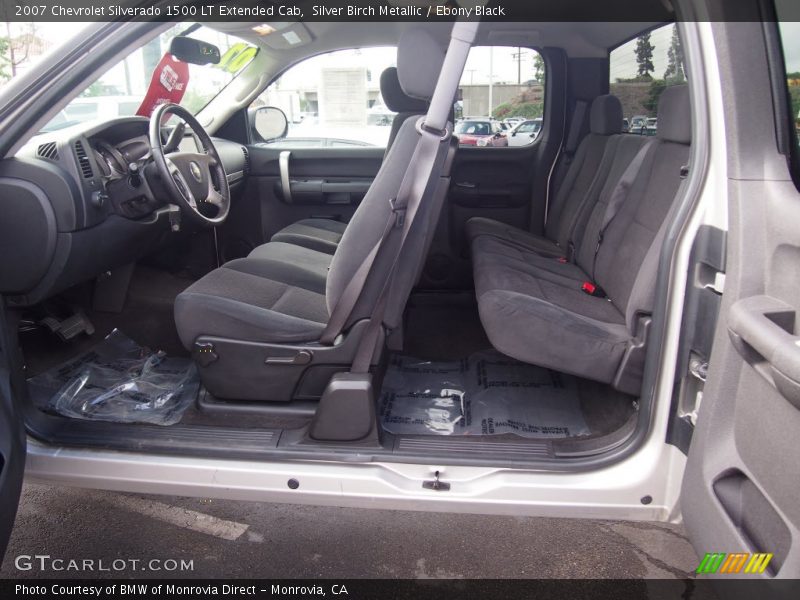 Silver Birch Metallic / Ebony Black 2007 Chevrolet Silverado 1500 LT Extended Cab
