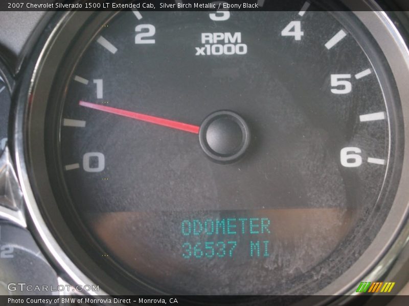 Silver Birch Metallic / Ebony Black 2007 Chevrolet Silverado 1500 LT Extended Cab