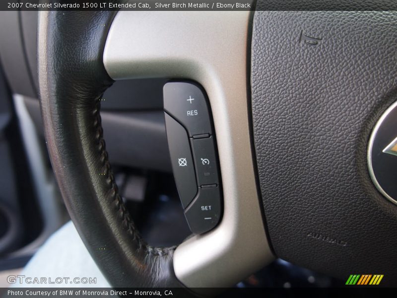 Silver Birch Metallic / Ebony Black 2007 Chevrolet Silverado 1500 LT Extended Cab