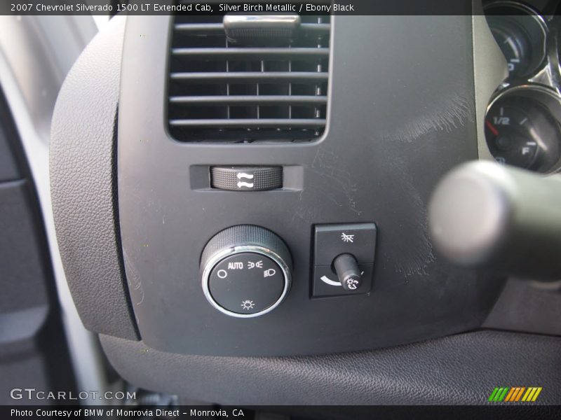 Silver Birch Metallic / Ebony Black 2007 Chevrolet Silverado 1500 LT Extended Cab