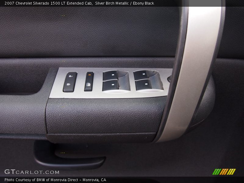 Silver Birch Metallic / Ebony Black 2007 Chevrolet Silverado 1500 LT Extended Cab