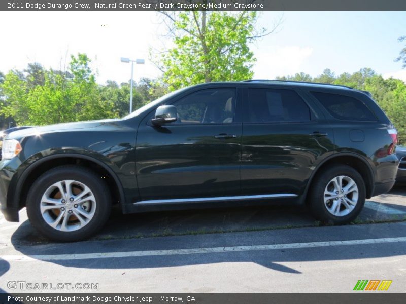 Natural Green Pearl / Dark Graystone/Medium Graystone 2011 Dodge Durango Crew