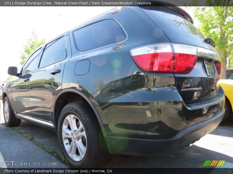 Natural Green Pearl / Dark Graystone/Medium Graystone 2011 Dodge Durango Crew