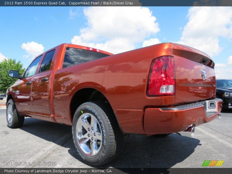 Copperhead Pearl / Black/Diesel Gray 2013 Ram 1500 Express Quad Cab