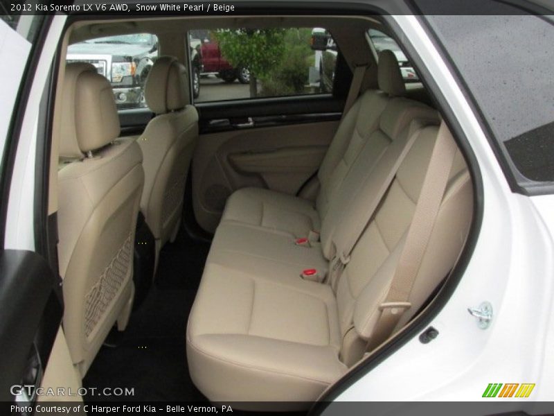 Snow White Pearl / Beige 2012 Kia Sorento LX V6 AWD