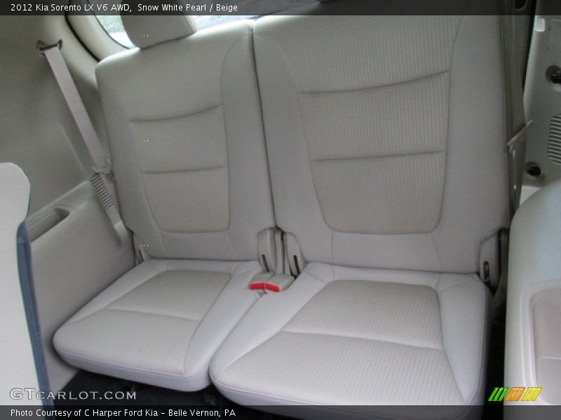 Snow White Pearl / Beige 2012 Kia Sorento LX V6 AWD