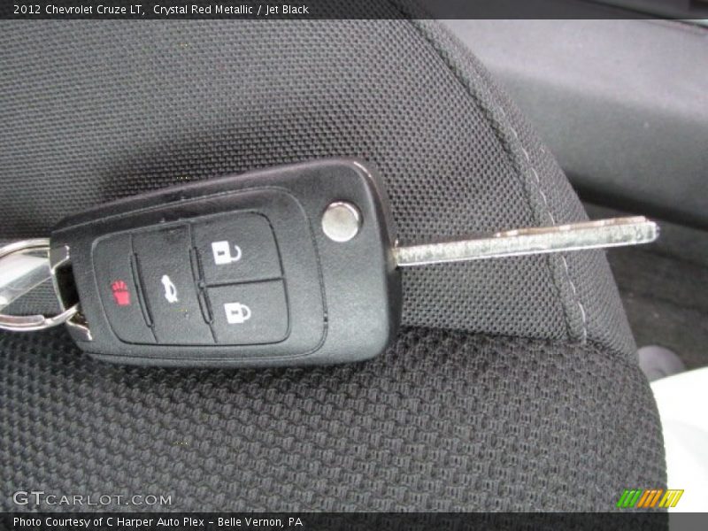 Crystal Red Metallic / Jet Black 2012 Chevrolet Cruze LT