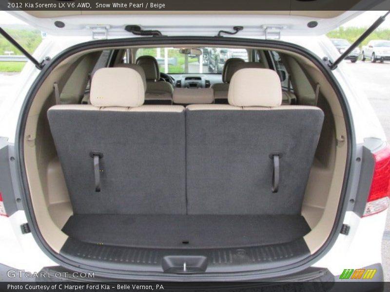 Snow White Pearl / Beige 2012 Kia Sorento LX V6 AWD